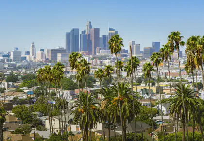 panoramic view of the city of los angeles